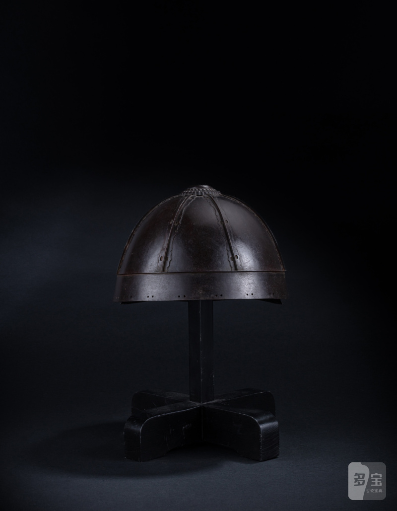 A six-plate iron helmet (kabuto), signed Hayanobu saku (made by Hayanobu), Japan, Edo period, 17th century - 图3